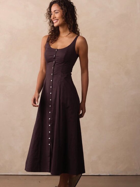The Normal Brand Dresses & Skirts - The Normal Brand Eleanor Dress in Umber